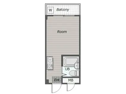 ファインライフ平塚(ワンルーム/3階)の間取り写真