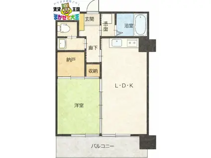 CLAVIS(1SLDK/6階)の間取り写真