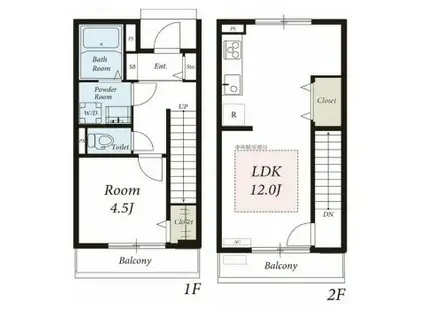 リブリ・ラウレア(1LDK/1階)の間取り写真