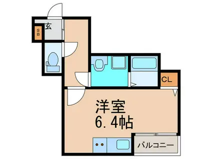 フォレスト光町(ワンルーム/2階)の間取り写真