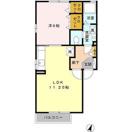 ウィルモア開平(1LDK/2階)の間取り写真