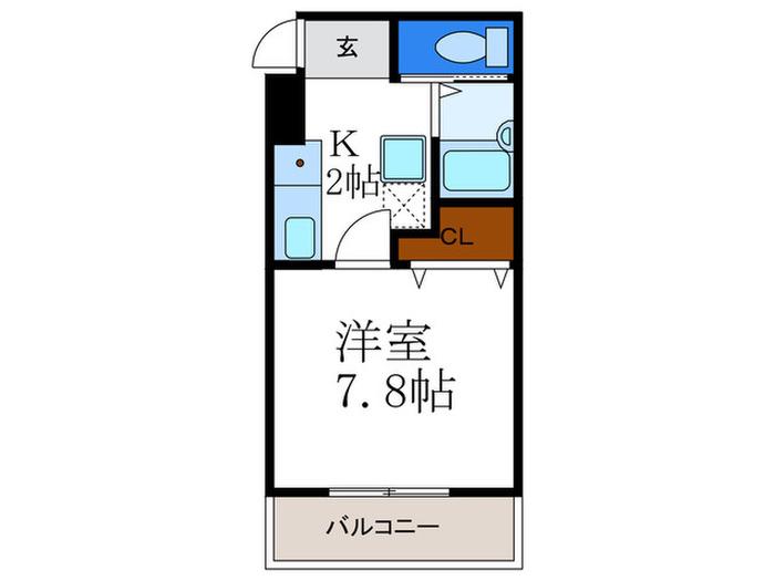 SPROUT(1K/1階)の間取り写真