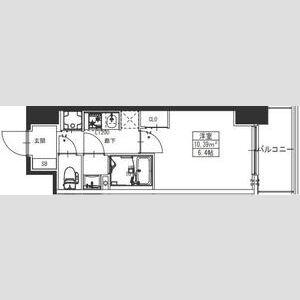 S-RESIDENCE堺湊駅前AZURE(1K/7階)の間取り写真