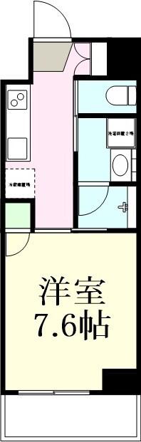 MIRAIZU RESIDENTIAL SENDAI II(1K/9階)の間取り写真