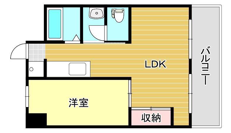 ステラ向野(1LDK/3階)の間取り写真