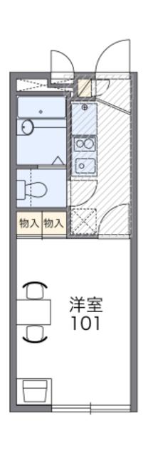 レオパレスクレスト原宿II(1K/2階)の間取り写真