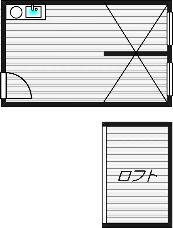 グッドライフ北千里(ワンルーム/2階)の間取り写真