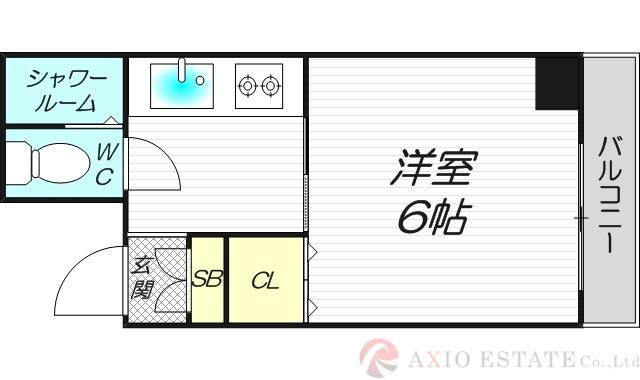 中村マンション(1K/5階)の間取り写真
