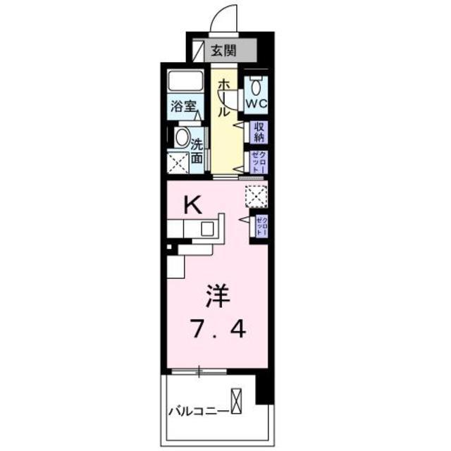 ノーブル古瀬(1K/3階)の間取り写真