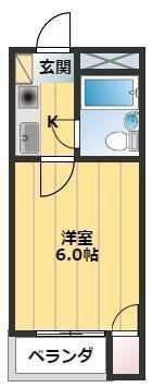 ジュネパレス幕張本郷第5(1K/3階)の間取り写真