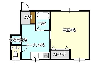 VILLA103(1K/1階)の間取り写真