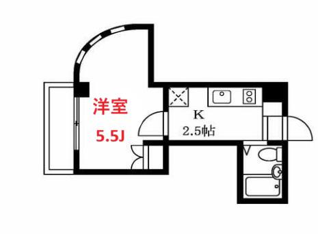 ドルフ池上(1K/1階)の間取り写真