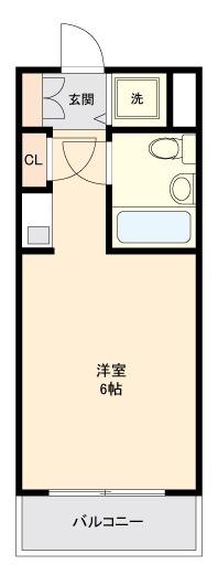 エルハイツ成増W(ワンルーム/4階)の間取り写真