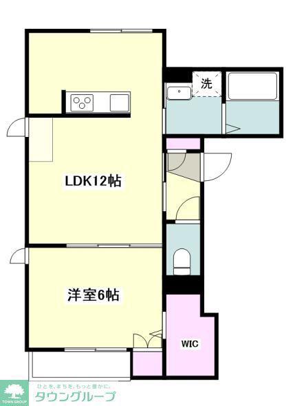 LA GLYCINE ヤマカ(1LDK/2階)の間取り写真