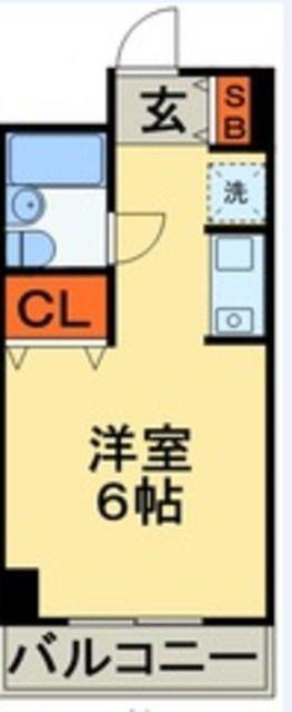 ドミール西船橋(ワンルーム/7階)の間取り写真