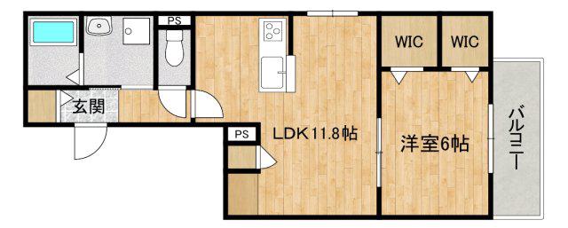 へーベルメゾン豊四季(1LDK/3階)の間取り写真