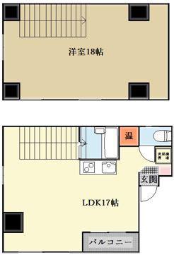 ハウス108今池公園(2DK/4階)の間取り写真