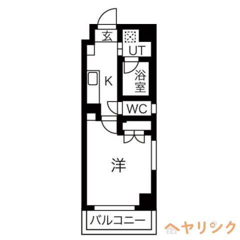 アールズコート富が丘(1K/5階)の間取り写真