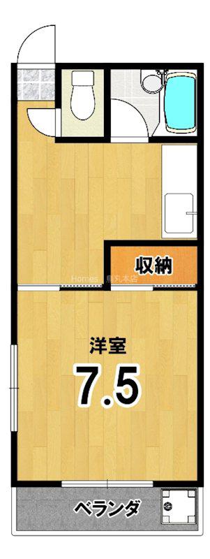 メルシーメゾネット鞍馬口(1K/3階)の間取り写真