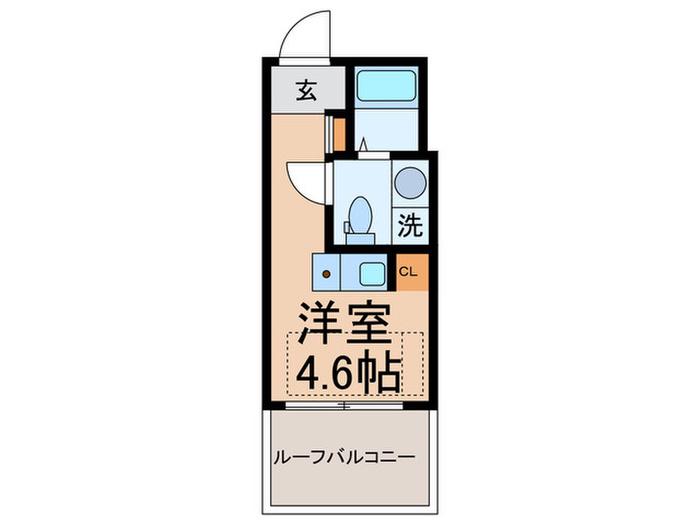 松原STATION FRONT(ワンルーム/2階)の間取り写真