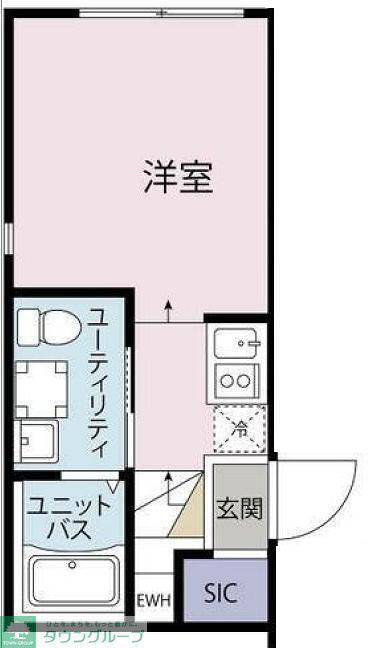BEL FIORE SANCYA(ワンルーム/4階)の間取り写真