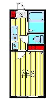 グリーンハイツ1番館(1K/1階)の間取り写真
