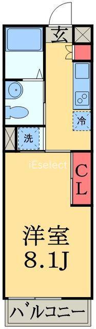リブリ・NA.NA(1K/2階)の間取り写真