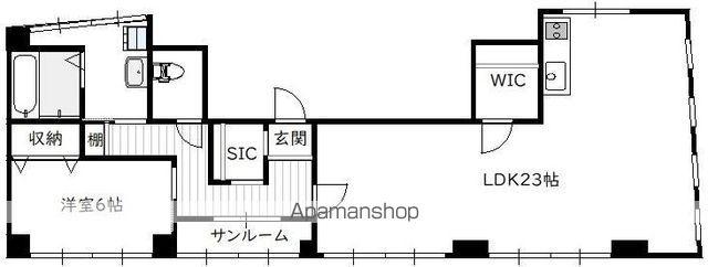 WINSHOME橘II(1SLDK/3階)の間取り写真