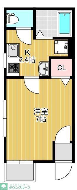 リーヴェルポート川崎塚越(1K/3階)の間取り写真