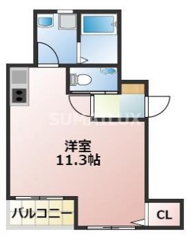 ホーリーグラウンド坪井(ワンルーム/2階)の間取り写真