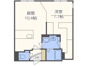 レブニーズ ザ・レジデンス N21(1LDK/5階)の間取り写真