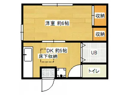 ネクサス作田(1DK/2階)の間取り写真