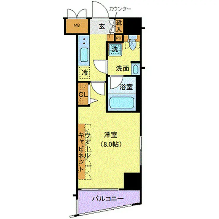 ブライズ亀戸 5階階 間取り