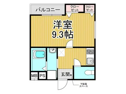 フジパレス宝塚仁川(1K/2階)の間取り写真