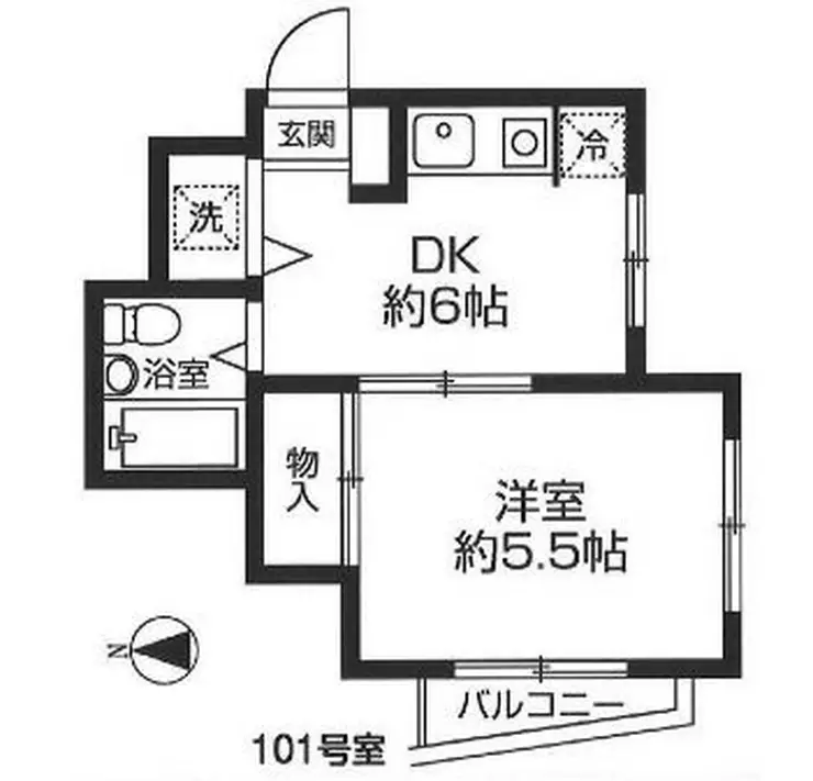 スターハイツ狭山弐番館 1階階 間取り