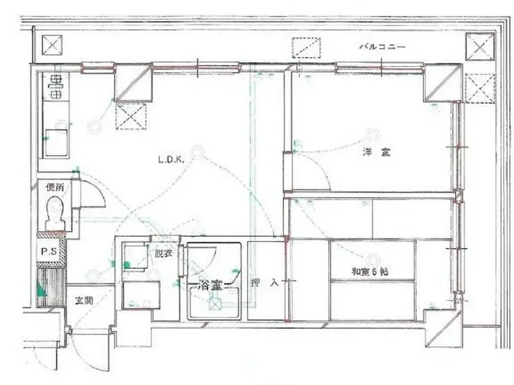 朝日雷門マンション 10階階 間取り