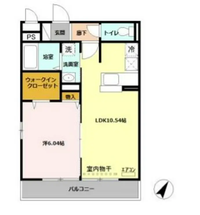 ロワジール 2階階 間取り