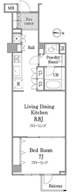グレイスコート白金 3階階 間取り