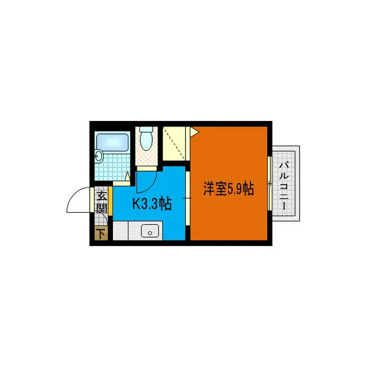 テル4TH 1階階 間取り