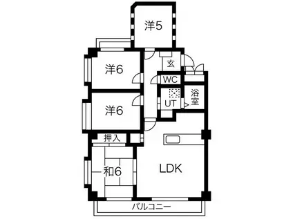 キャトルセゾン藤が丘(4LDK/2階)の間取り写真