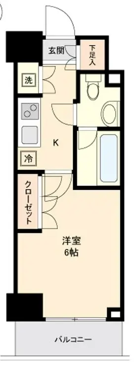 AXAS代々木アジールコート 6階階 間取り