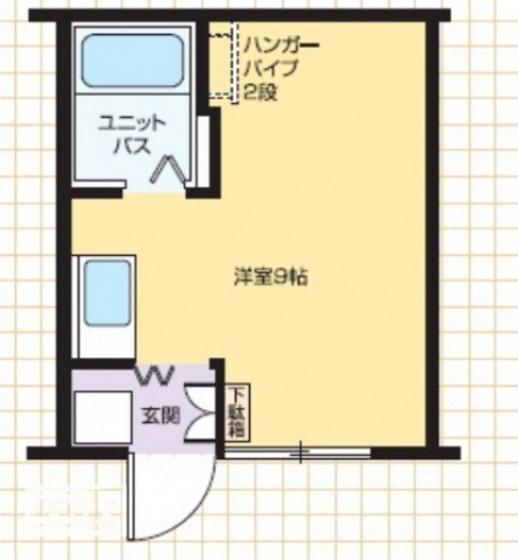 カサボニータ(ワンルーム/1階)の間取り写真