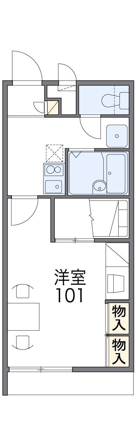 レオパレススワニエ(1K/1階)の間取り写真