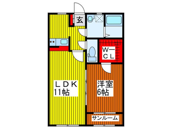 メゾンアレーズ(1LDK/1階)の間取り写真