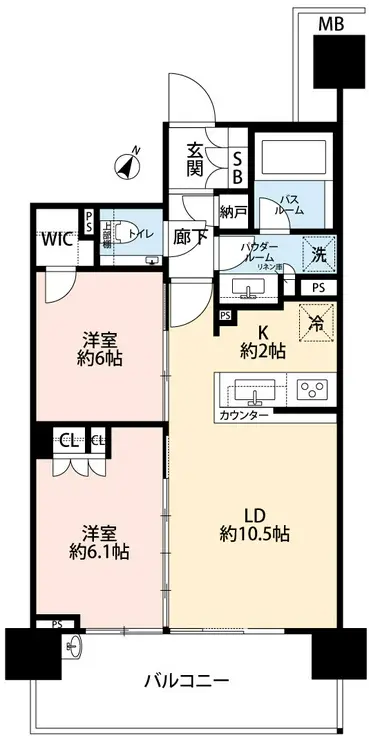 THE ITABASHI テラス 14階階 間取り