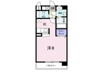 STELLA MINAMI(1K/4階)の間取り写真