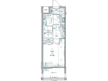 クレヴィスタ板橋西台III(1K/6階)の間取り写真