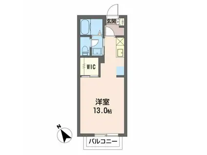 サンフォレスト(ワンルーム/1階)の間取り写真