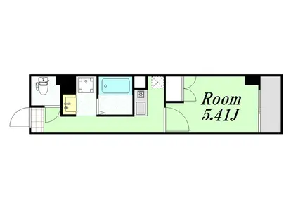 みおつくし江戸堀(1K/6階)の間取り写真