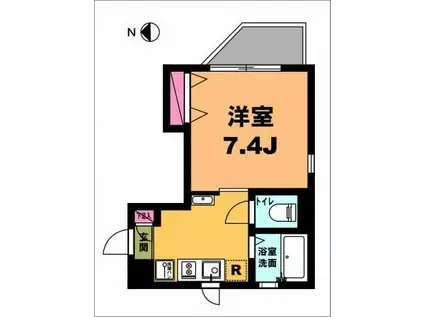 月村マンションNO23(1K/4階)の間取り写真
